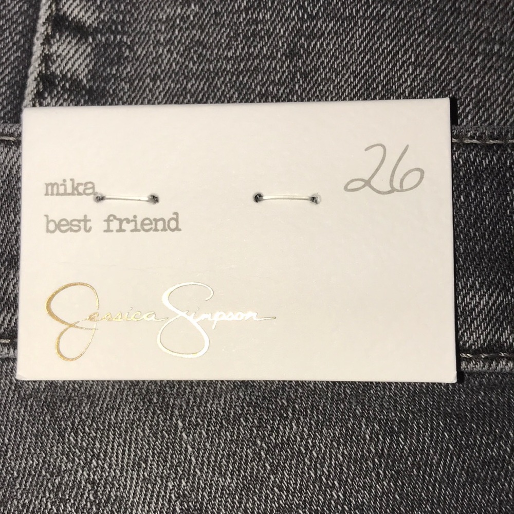 SOLD- NWT Jessica Simpson Black Destructed Jeans - Picture 5 of 8